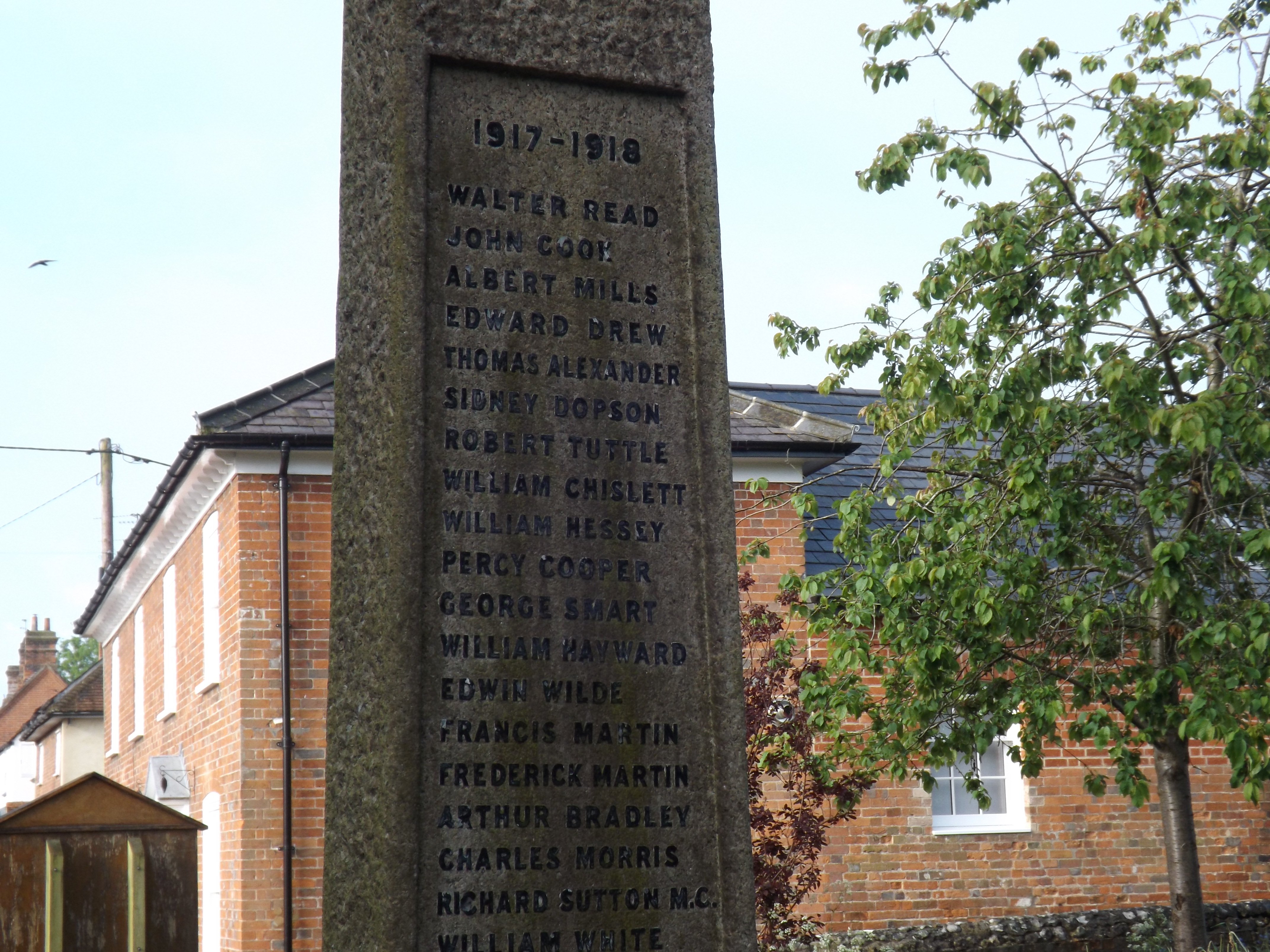 Kintbury War Memorials Online